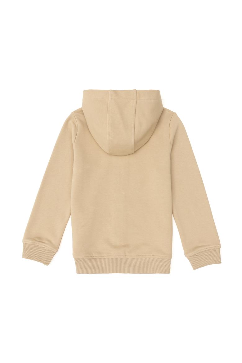 Erkek Çocuk Kum Basic Fermuarlı Sweatshirt - 50293536089
