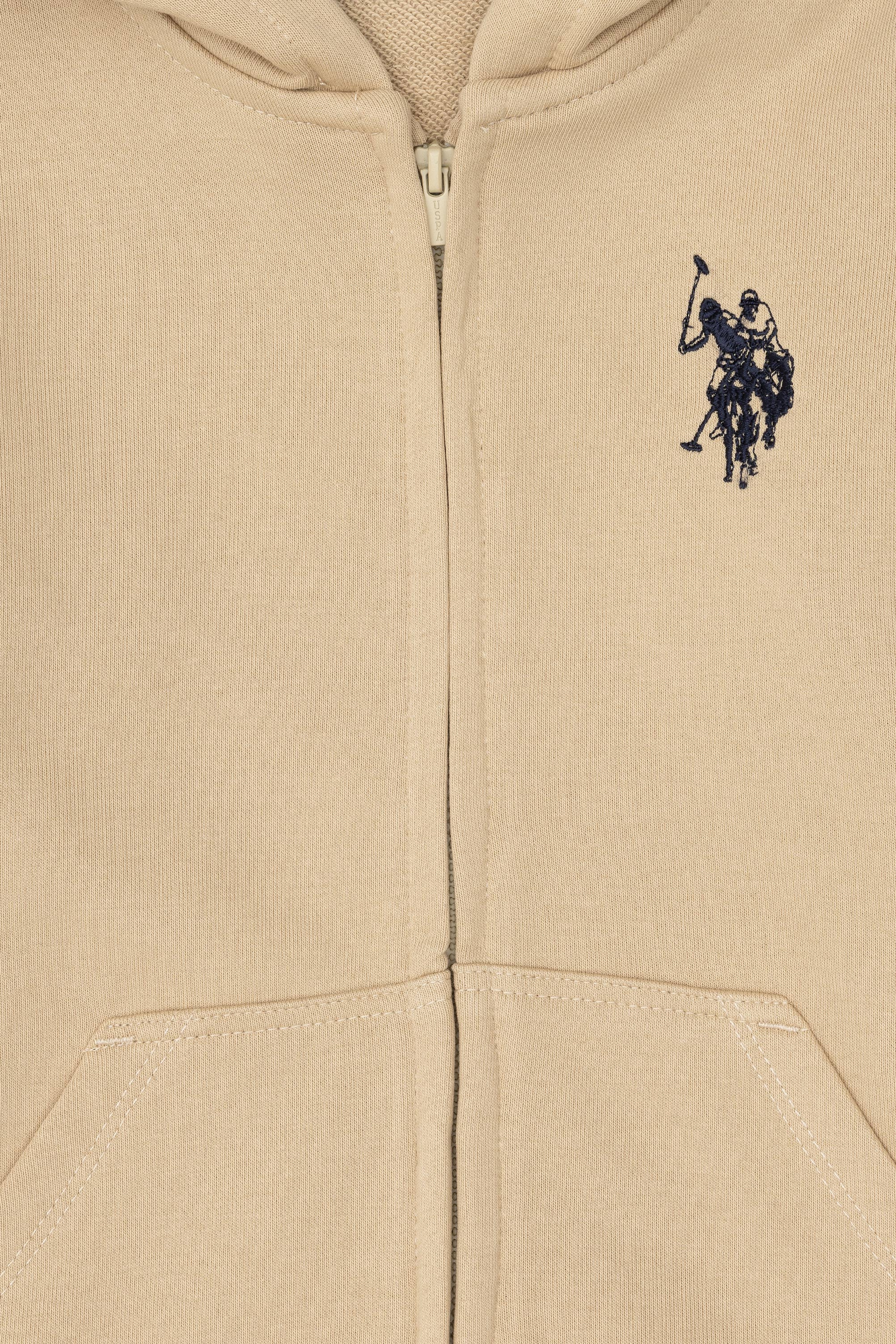 Erkek Çocuk Kum Basic Fermuarlı Sweatshirt - Image 3