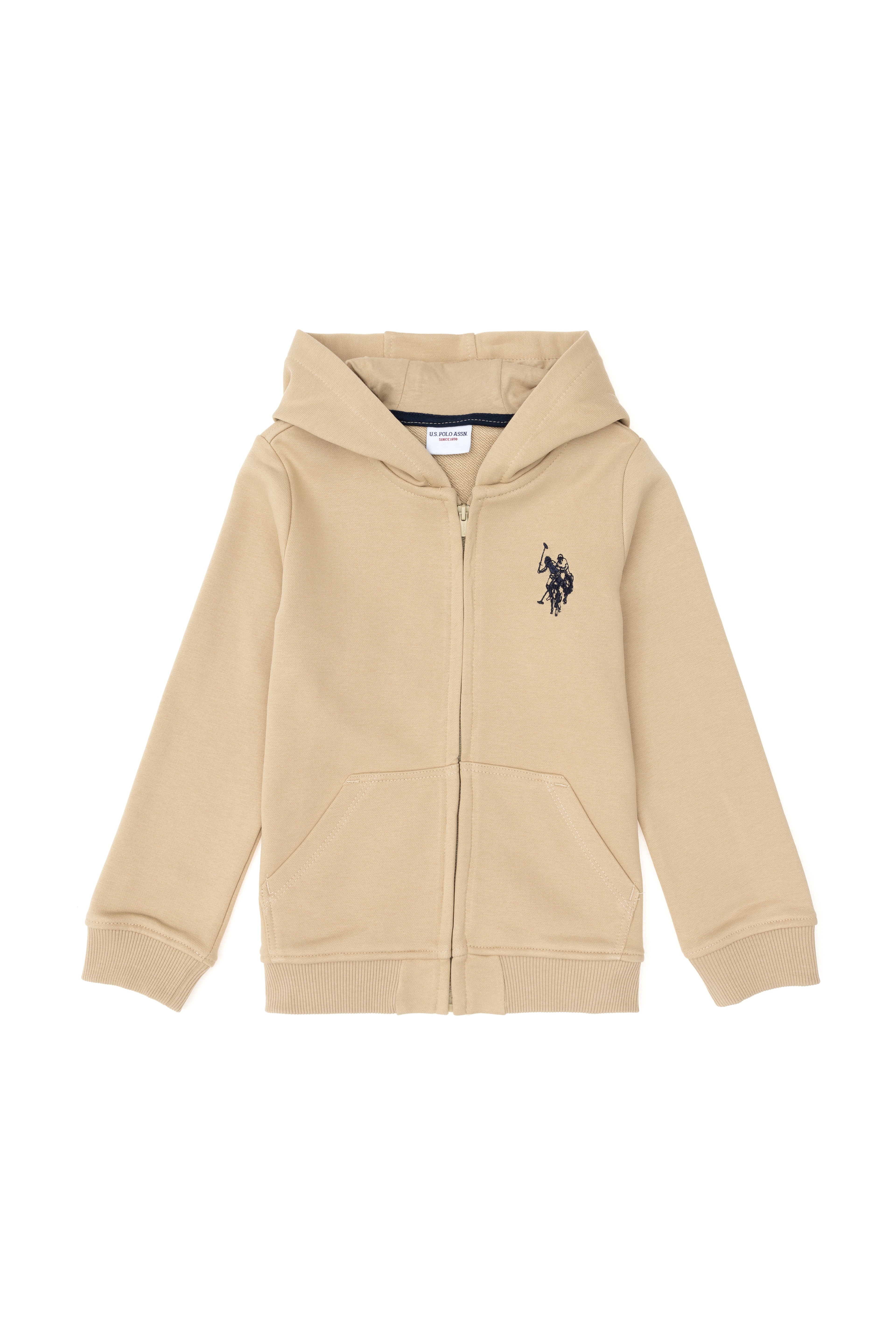 Erkek Çocuk Kum Basic Fermuarlı Sweatshirt