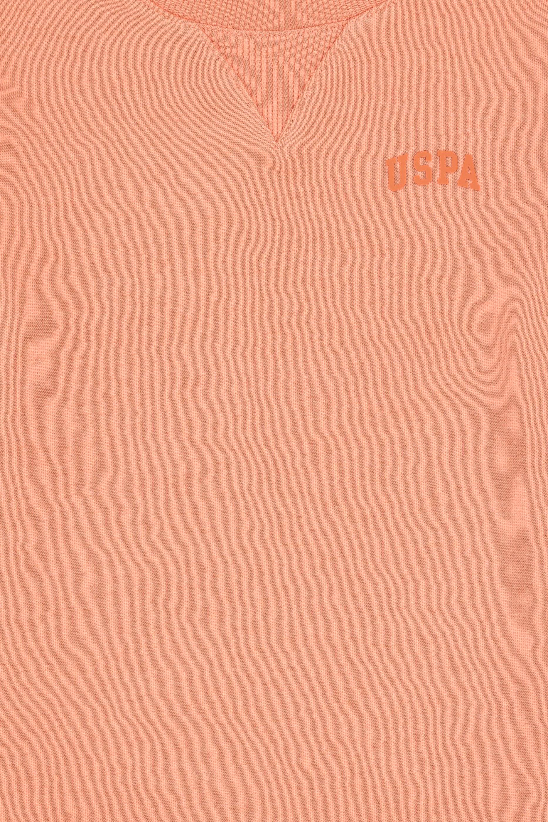 Erkek Çocuk Somon Basic Bisiklet Yaka Sweatshirt