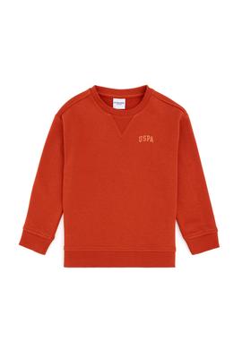 Erkek Çocuk Kiremit Basic Bisiklet Yaka Sweatshirt - 50295151048