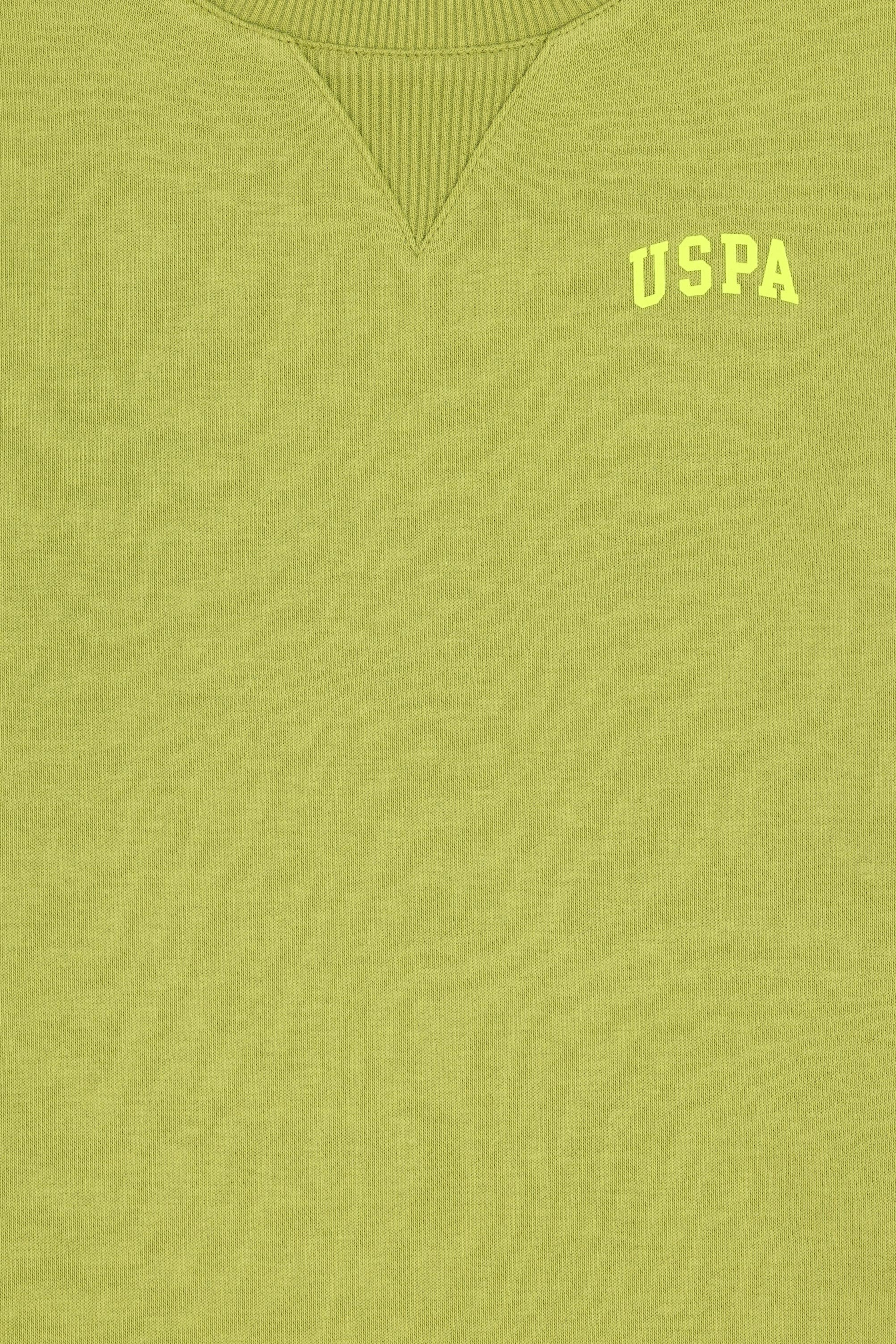 Erkek Çocuk Fıstık Yeşili Basic Bisiklet Yaka Sweatshirt