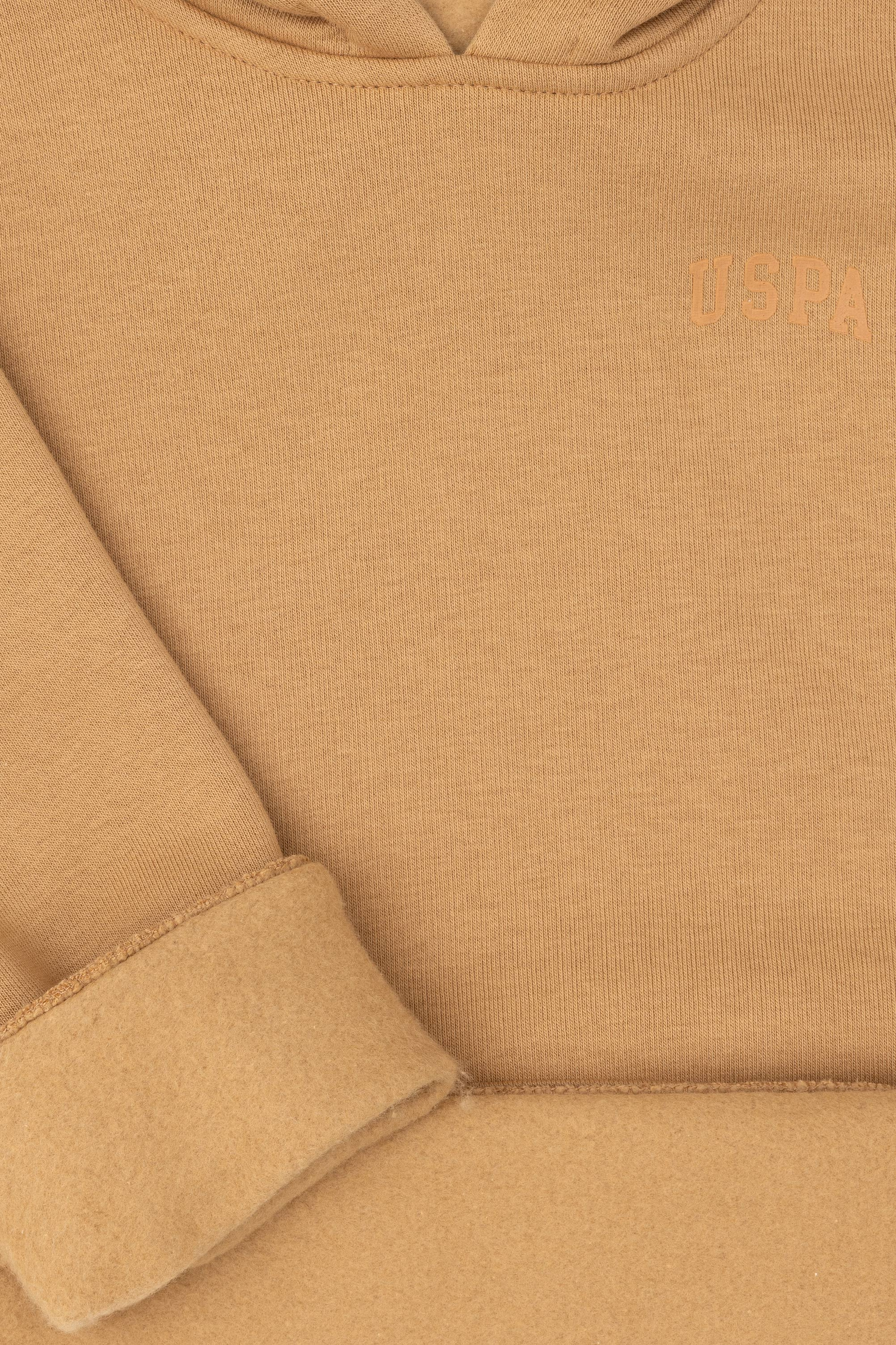 Erkek Çocuk Camel Basic Kapüşonlu Sweatshirt - Image 6