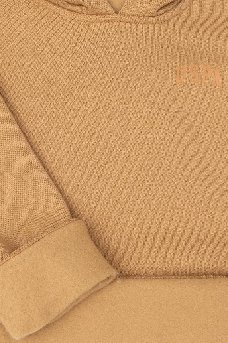 Erkek Çocuk Camel Basic Kapüşonlu Sweatshirt