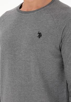 Erkek Antrasit Melanj Basic Sweatshirt - 50295159016