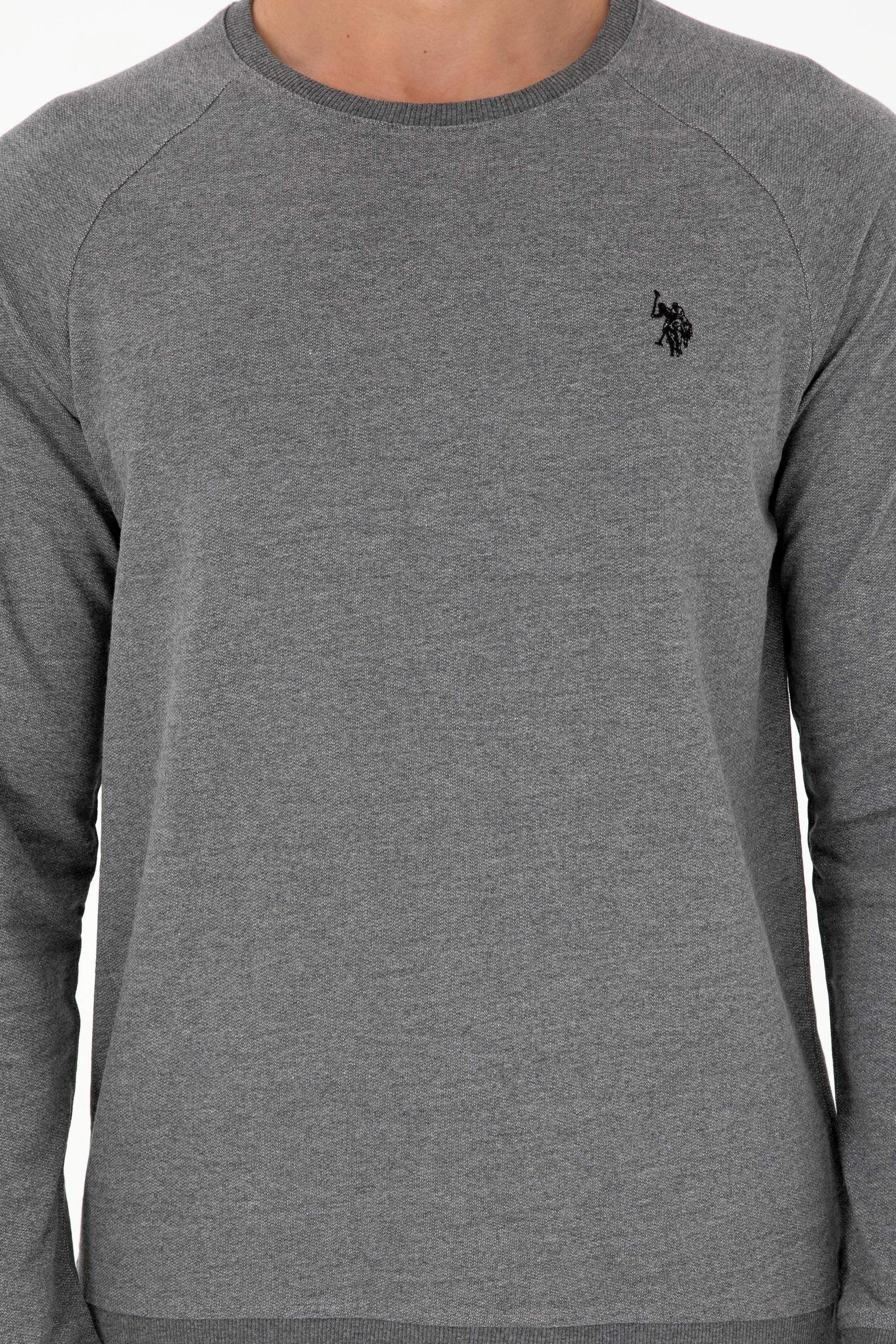 Erkek Antrasit Melanj Basic Sweatshirt