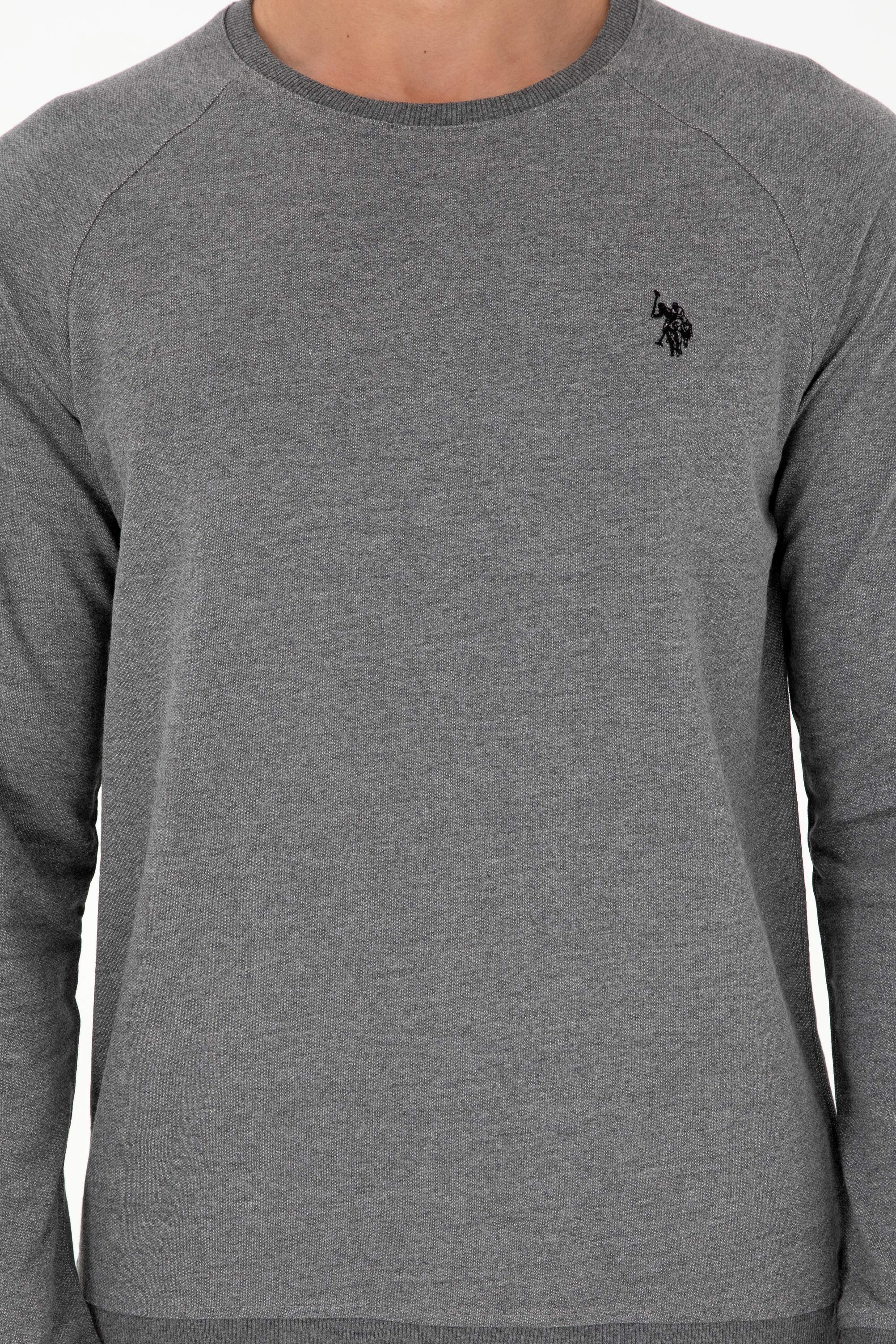 Erkek Antrasit Melanj Basic Sweatshirt - Image 6