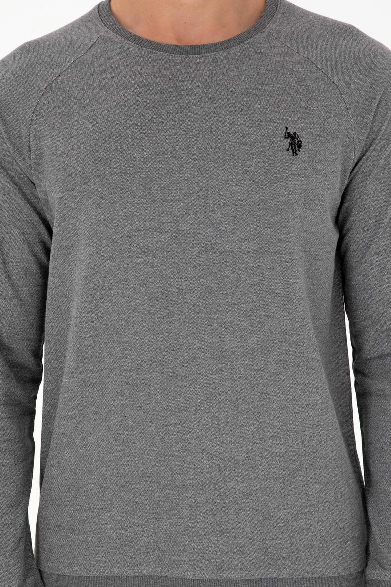 Erkek Antrasit Melanj Basic Sweatshirt - 50295159016