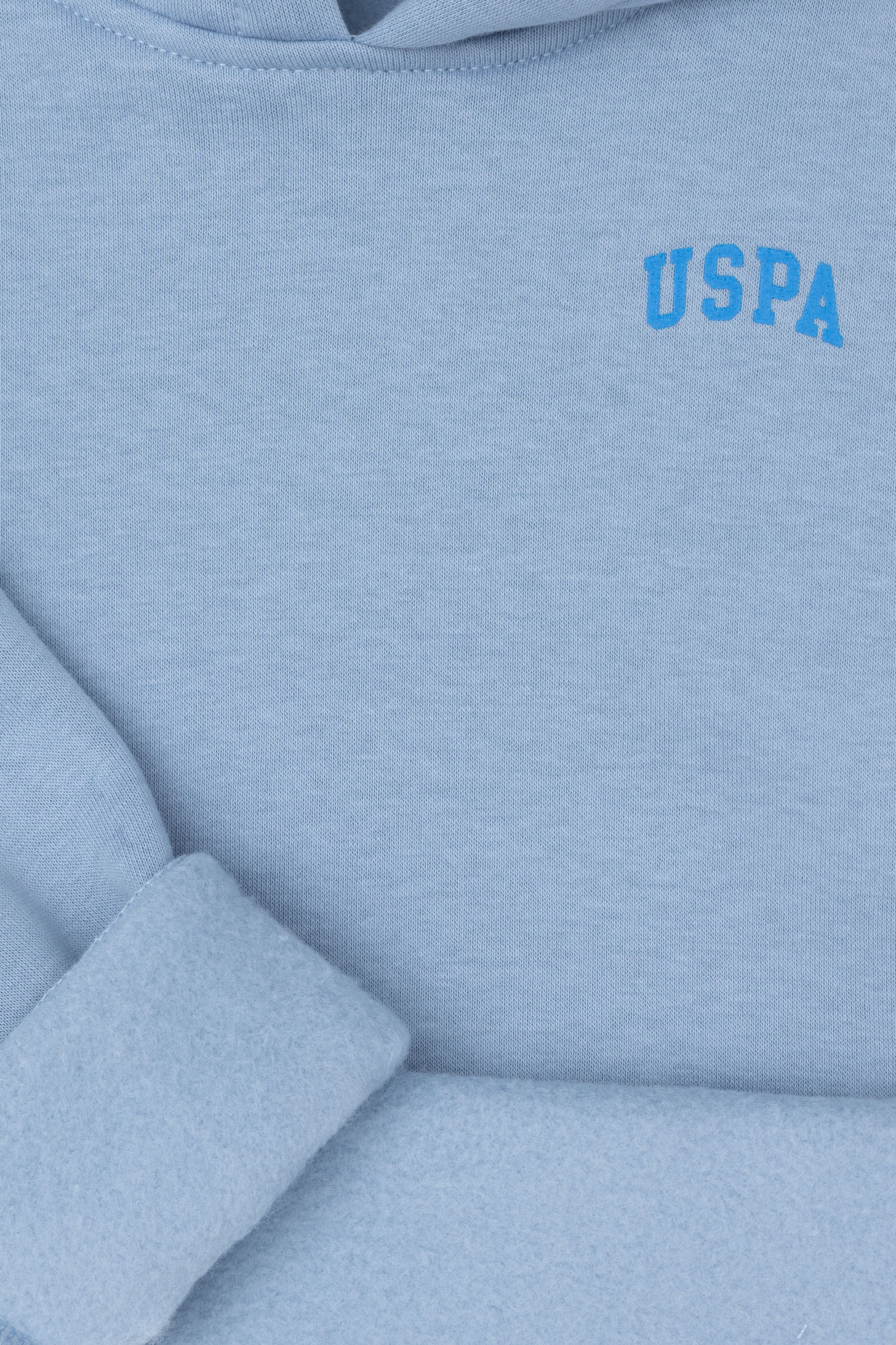 Erkek Çocuk Açık Mavi Basic Kapüşonlu Sweatshirt - Image 4