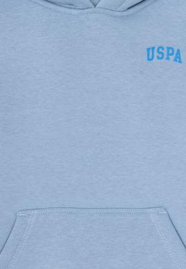 Erkek Çocuk Açık Mavi Basic Kapüşonlu Sweatshirt - 50295161011