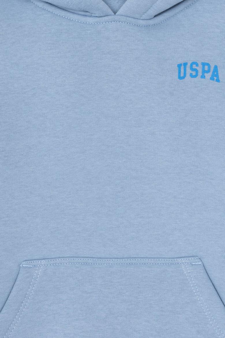 Erkek Çocuk Açık Mavi Basic Kapüşonlu Sweatshirt - 50295161011