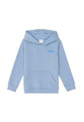 Erkek Çocuk Açık Mavi Basic Kapüşonlu Sweatshirt - 50295161011