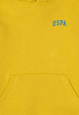 Erkek Çocuk Sarı Basic Kapüşonlu Sweatshirt - 50295161065