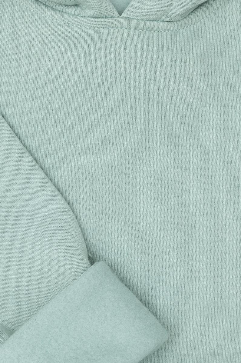 Erkek Çocuk Su Yeşili Basic Kapüşonlu Sweatshirt