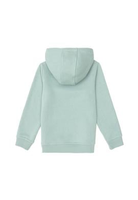 Erkek Çocuk Su Yeşili Basic Kapüşonlu Sweatshirt - 50295161041