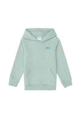 Erkek Çocuk Su Yeşili Basic Kapüşonlu Sweatshirt - 50295161041