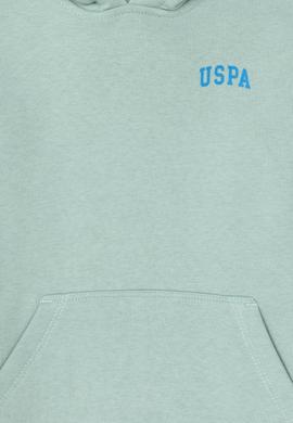Erkek Çocuk Su Yeşili Basic Kapüşonlu Sweatshirt - 50295161041