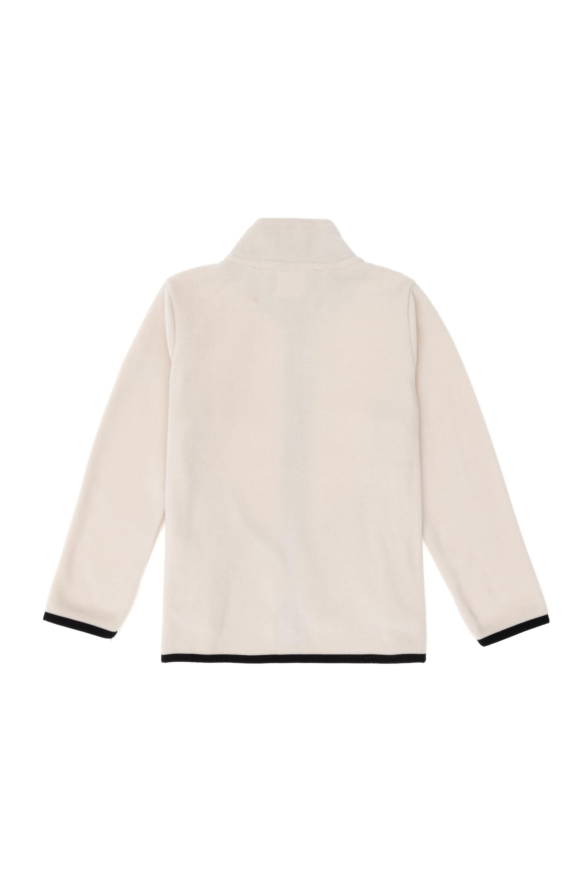 Erkek Çocuk Fermuarlı Taş Polar Sweatshirt