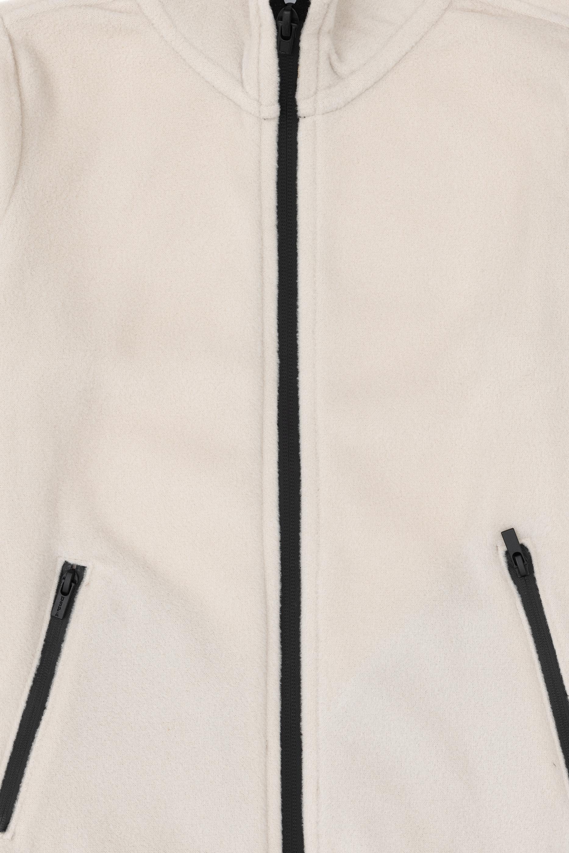 Erkek Çocuk Fermuarlı Taş Polar Sweatshirt