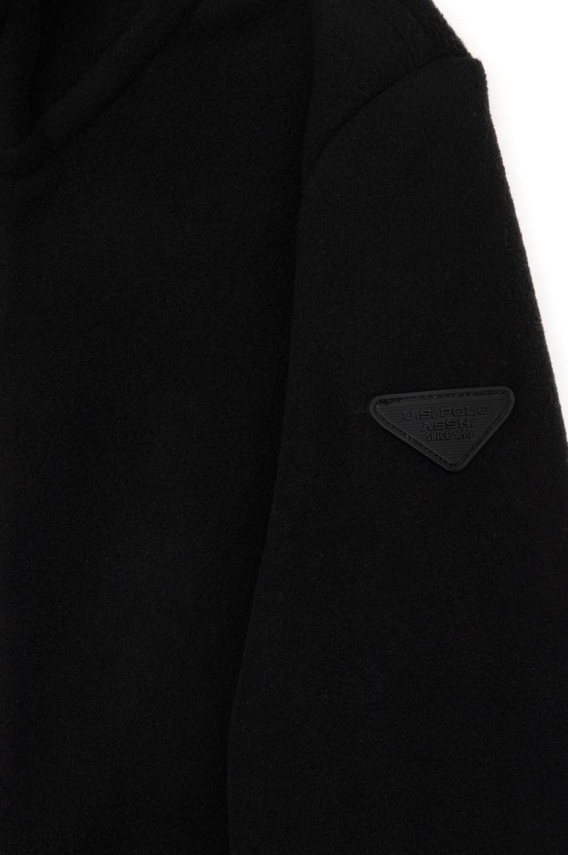 Erkek Çocuk Fermuarlı Siyah Polar Sweatshirt