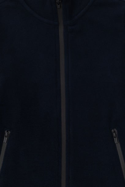 Erkek Çocuk Lacivert Fermuarlı Sweatshirt