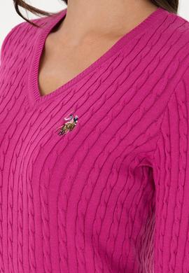 Kadın Fuşya Basic Kazak - 50288992002