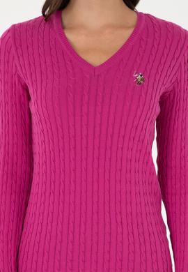 Kadın Fuşya Basic Kazak - 50288992002