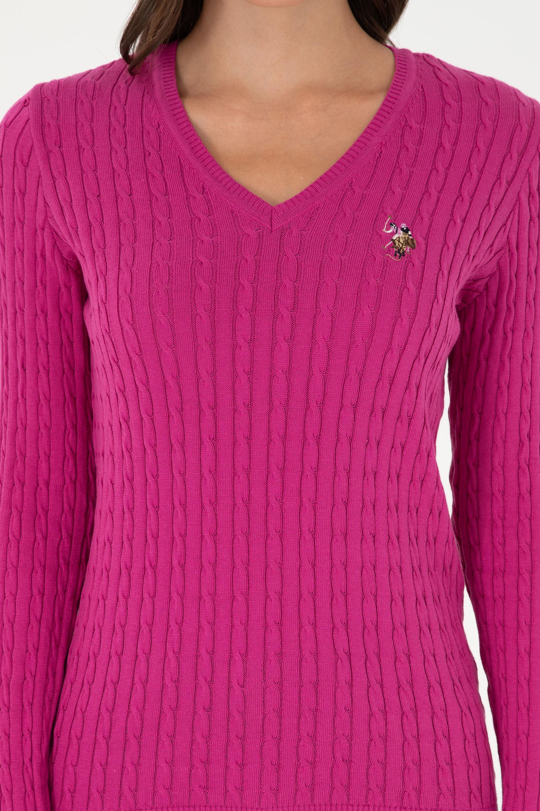 Kadın Fuşya Basic Kazak