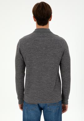 Erkek Gri Melanj Sweatshirt - 50290755019