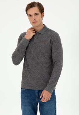 Erkek Gri Melanj Sweatshirt - 50290755019