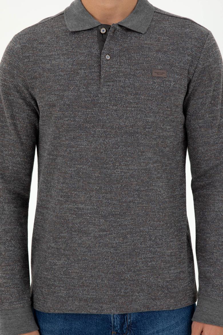 Erkek Gri Melanj Sweatshirt - 50290755019