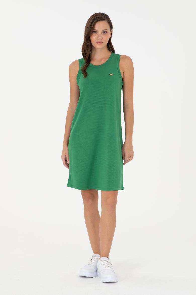 Kadın Yeşil Örme Elbise - 50281743026