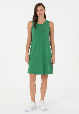 Kadın Yeşil Örme Elbise - 50281743026