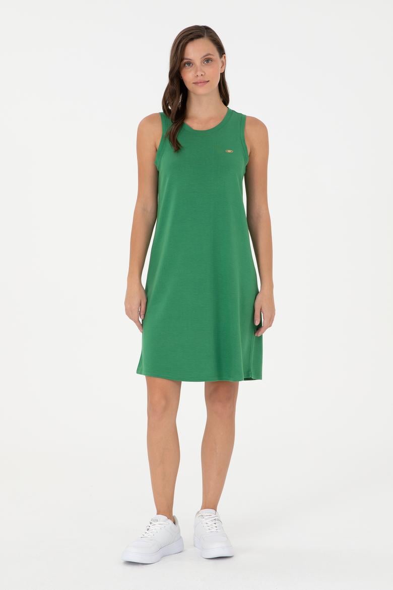 Kadın Yeşil Örme Elbise