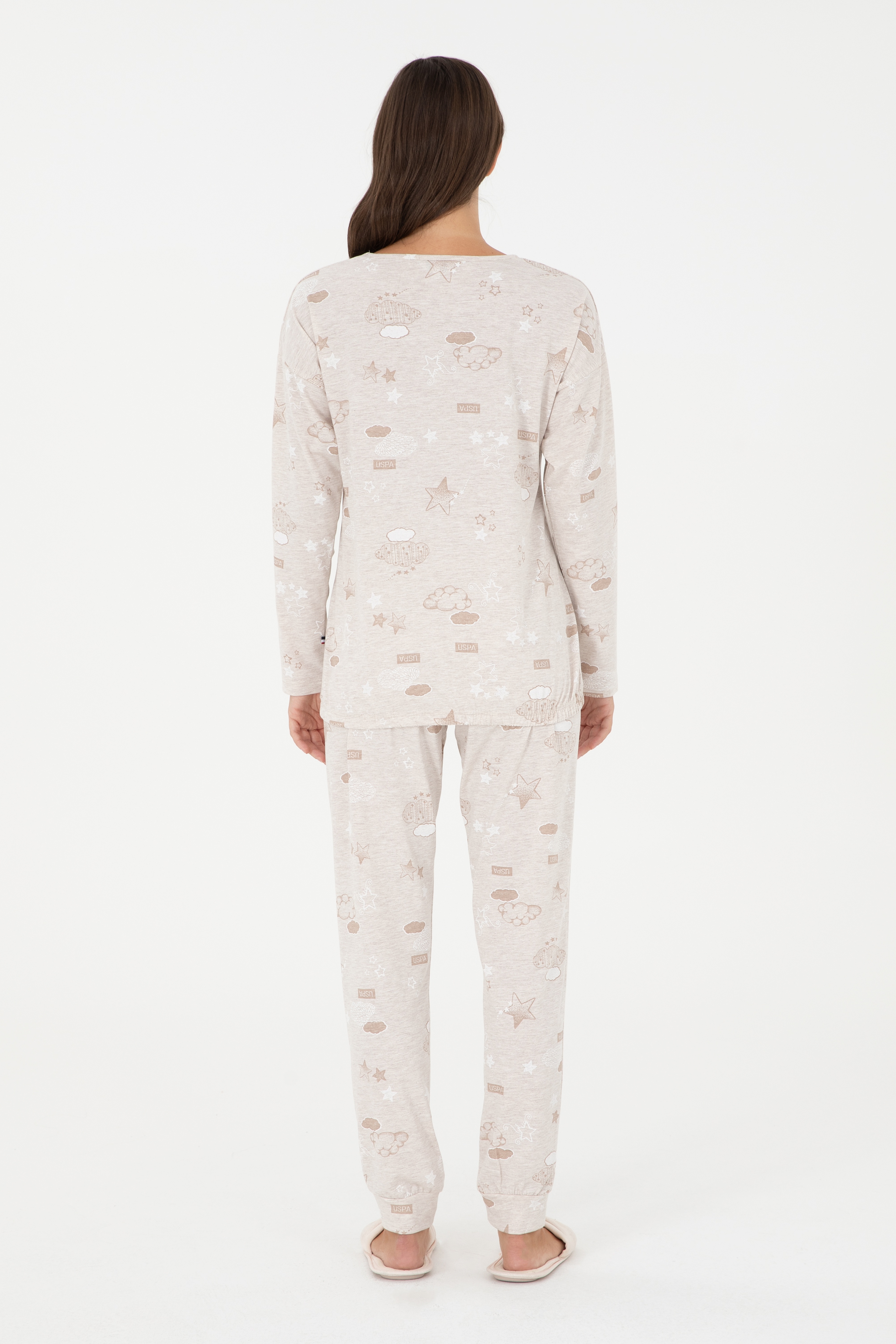 Kadın Bej Pijama Takımı