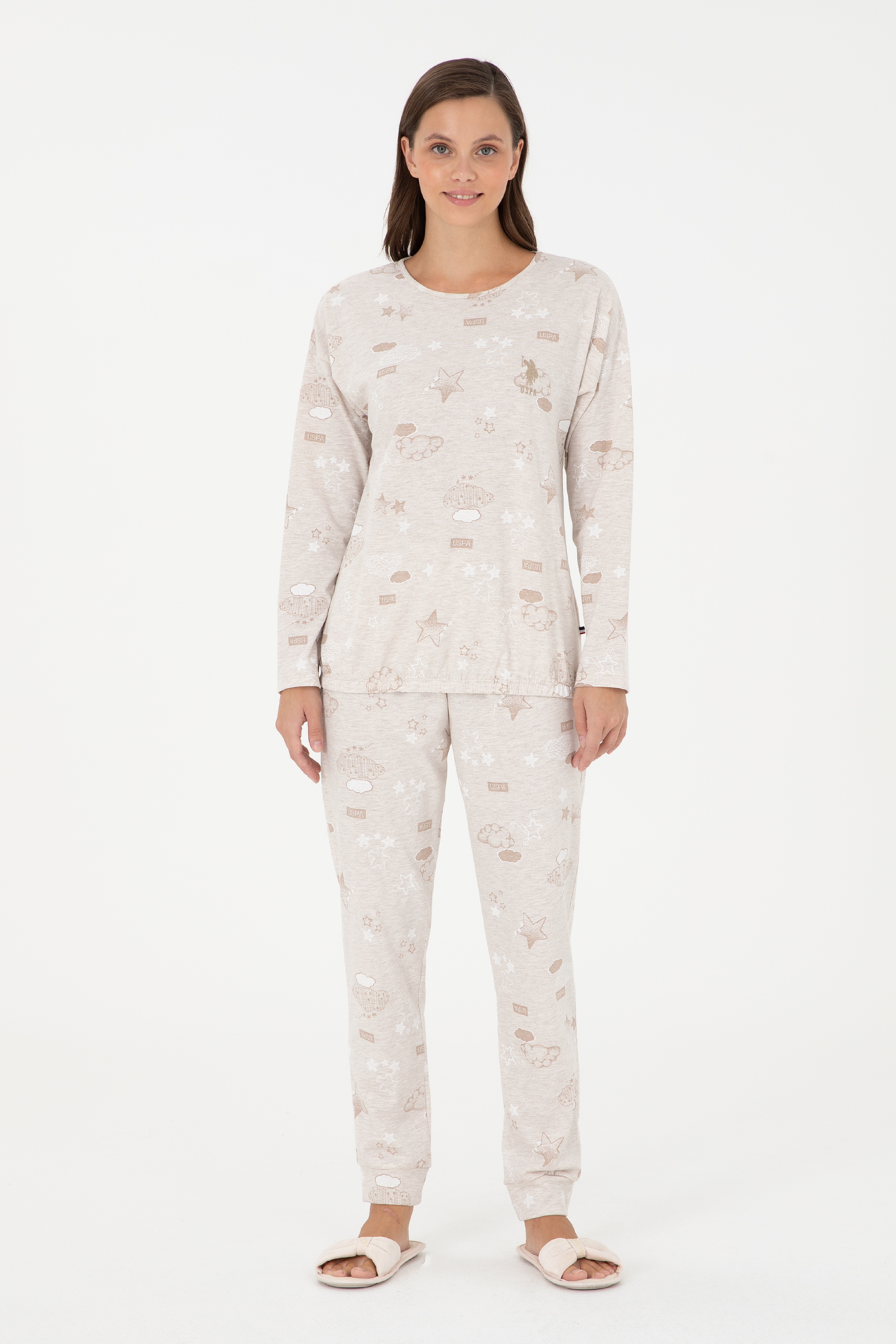 Kadın Bej Pijama Takımı - Image 1