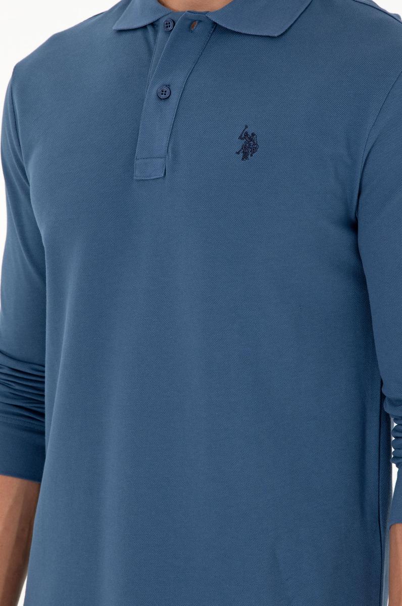 Erkek İndigo Basic Sweatshirt