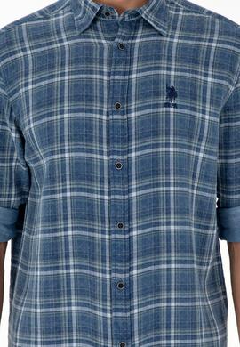 Erkek Saks Uzun Kollu Gömlek - 50283793014