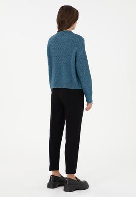 Kadın Siyah Kanvas Pantolon - 50290404044