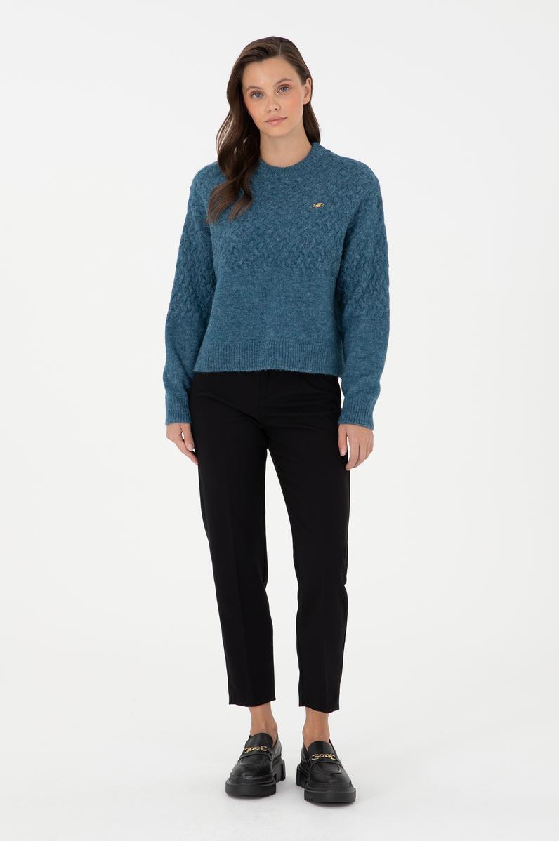 Kadın Siyah Kanvas Pantolon