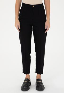 Kadın Siyah Kanvas Pantolon - 50290404044