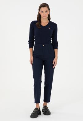 Kadın Lacivert Kanvas Pantolon - 50290404005