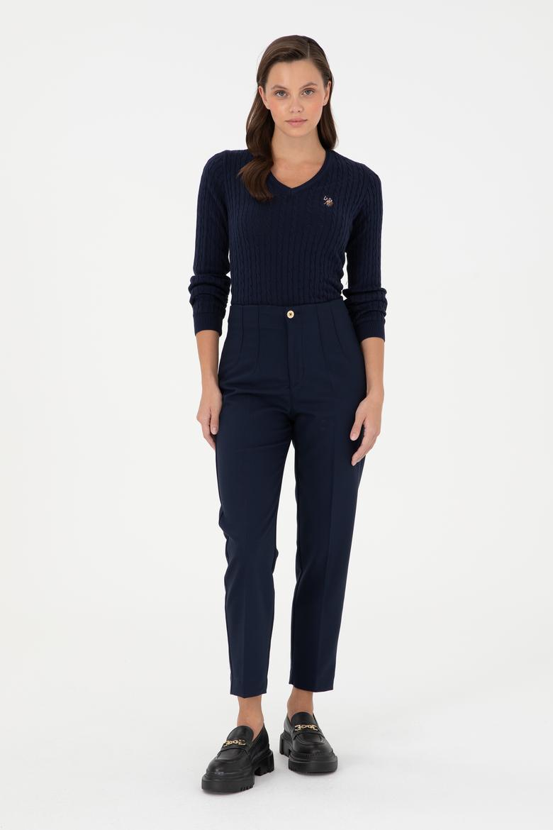 Kadın Lacivert Kanvas Pantolon - 50290404005