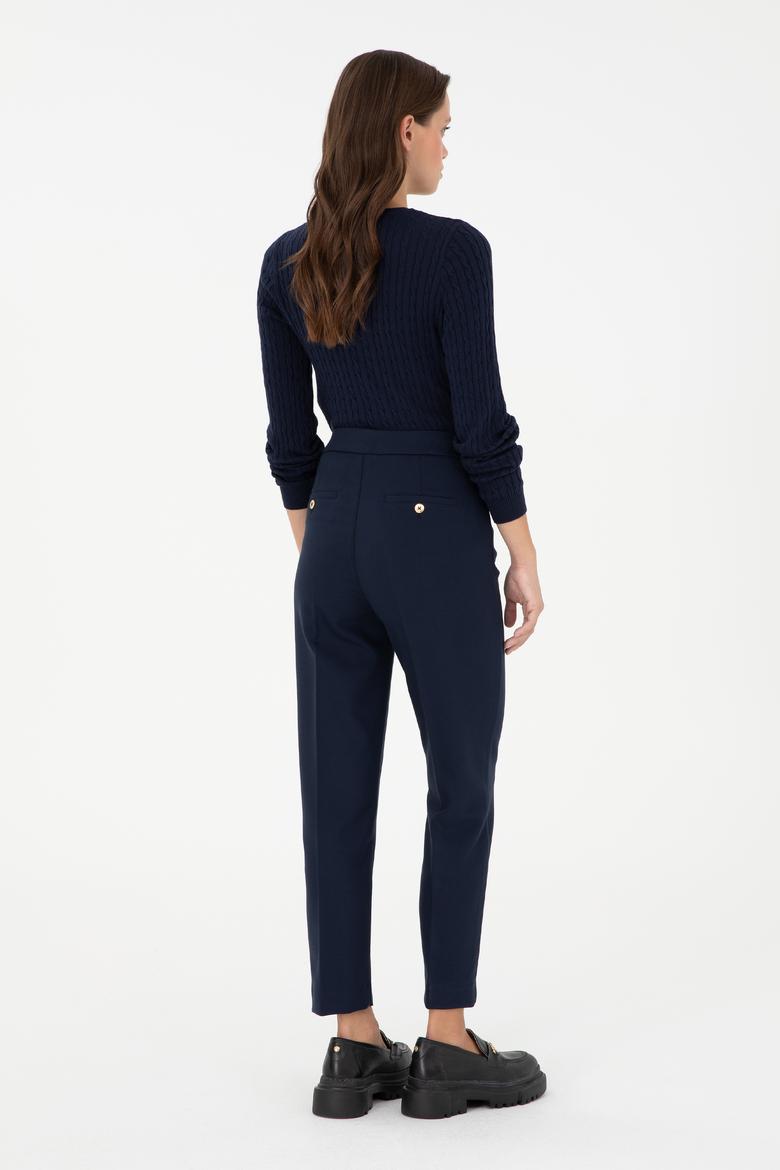 Kadın Lacivert Kanvas Pantolon - 50290404005