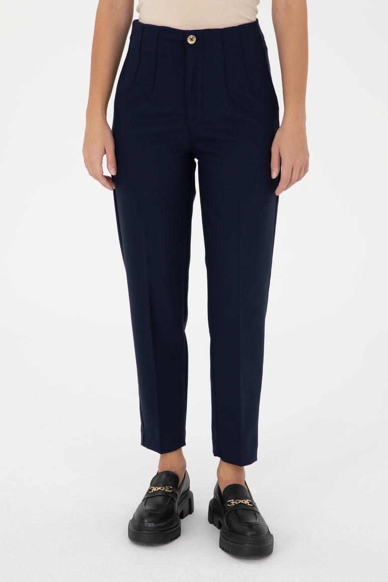 Kadın Lacivert Kanvas Pantolon - 50290404005