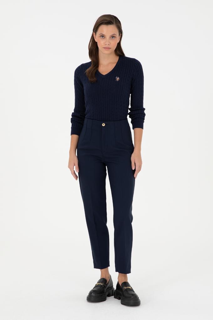 Kadın Lacivert Kanvas Pantolon