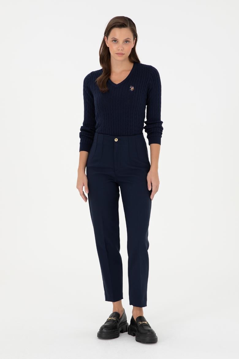 Kadın Lacivert Kanvas Pantolon