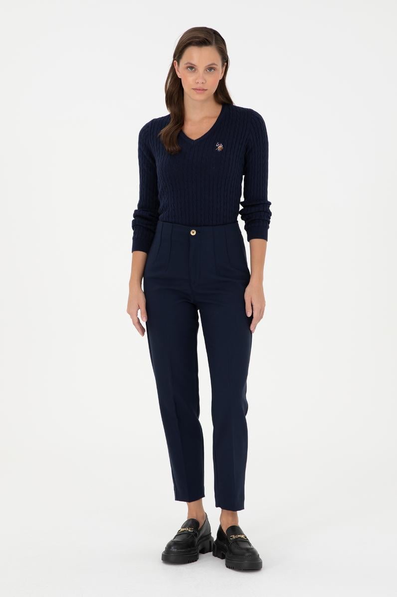 Kadın Lacivert Kanvas Pantolon