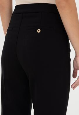 Kadın Siyah Kanvas Pantolon - 50290404044