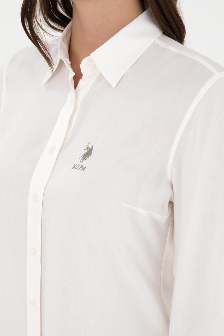 Kadın Krem Uzun Kollu Gömlek - 50297165005